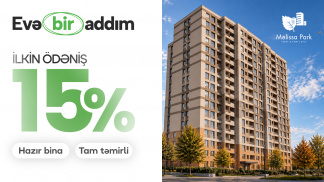 15% ilkin ödənişlə hazır və tam təmirli mənzillər